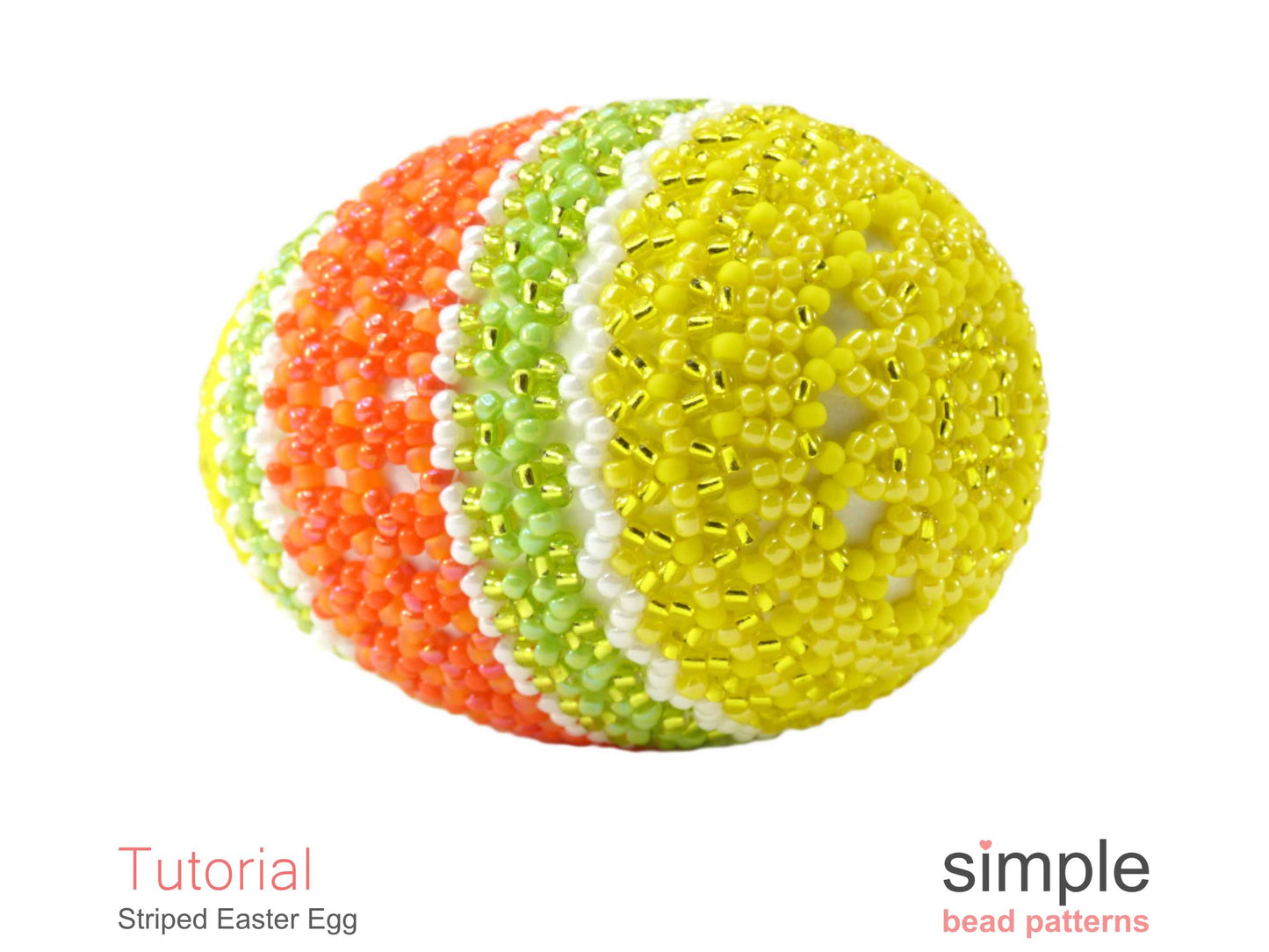 Striped Easter Egg Beading Pattern