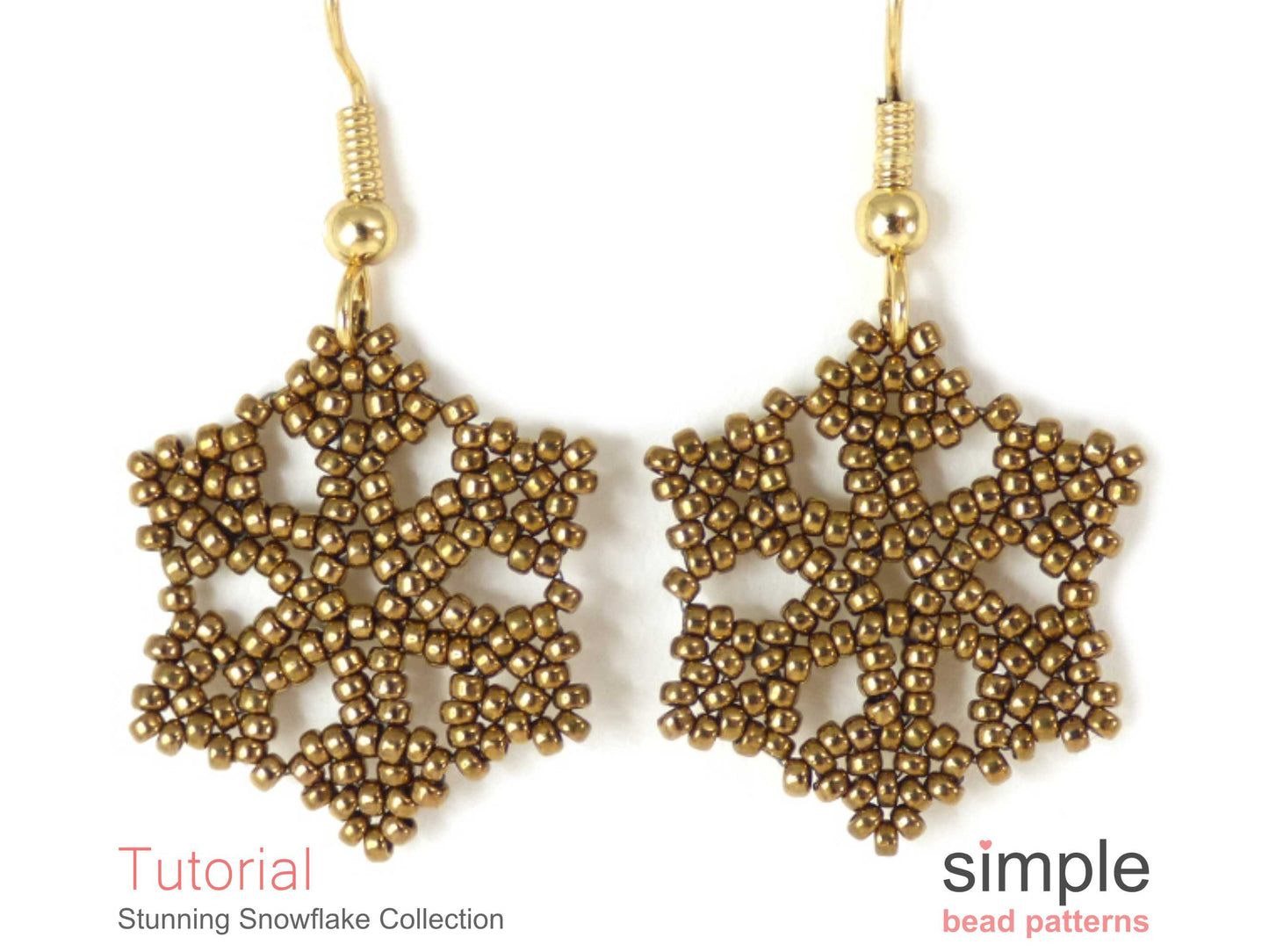 Stunning Snowflake Earrings, Necklace, & Ornament Beading Pattern