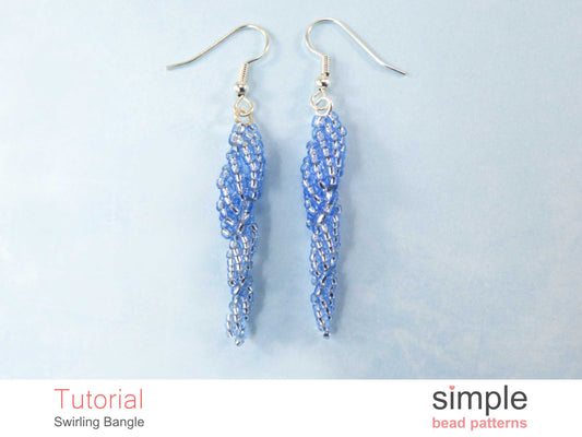 Swirling Icicle Earrings Beading Pattern