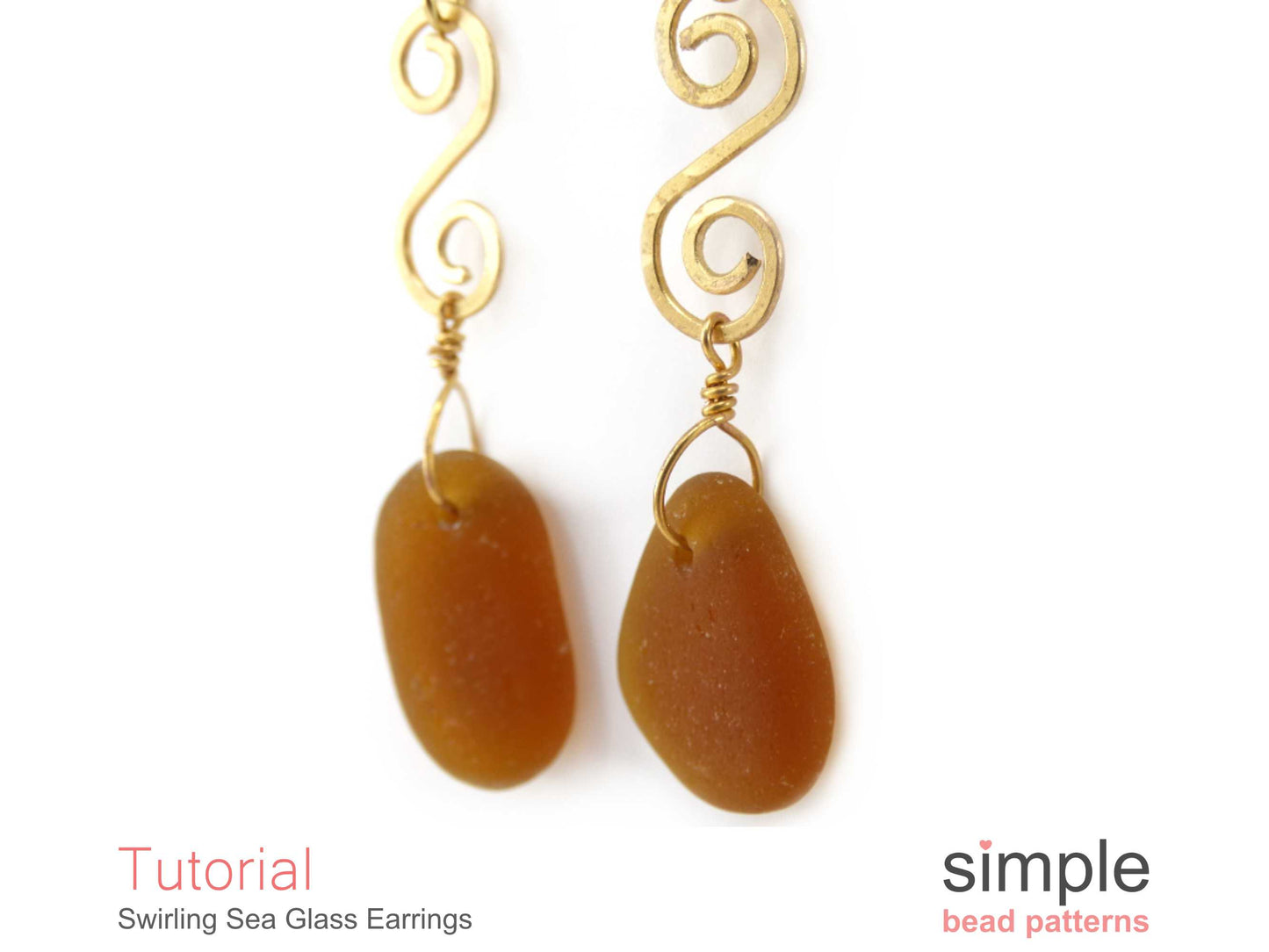 Swirling Sea Glass Earrings Tutorial