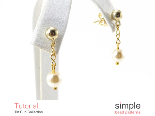 Tin Cup Earrings, Bracelet & Necklace Beading Pattern