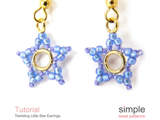 Twinkling Little Star Earrings Beading Pattern