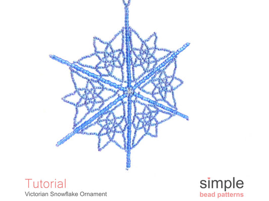 Victorian Snowflake Ornament Beading Pattern