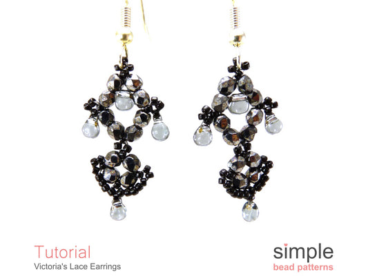Victoria's Lace Earrings Beading Pattern