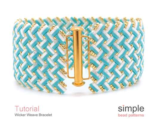 Wicker Weave Bracelet Beading Pattern