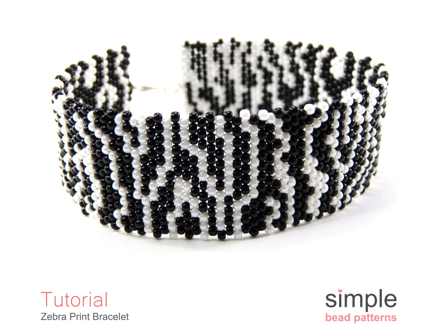 Zebra Print Bracelet Beading Pattern