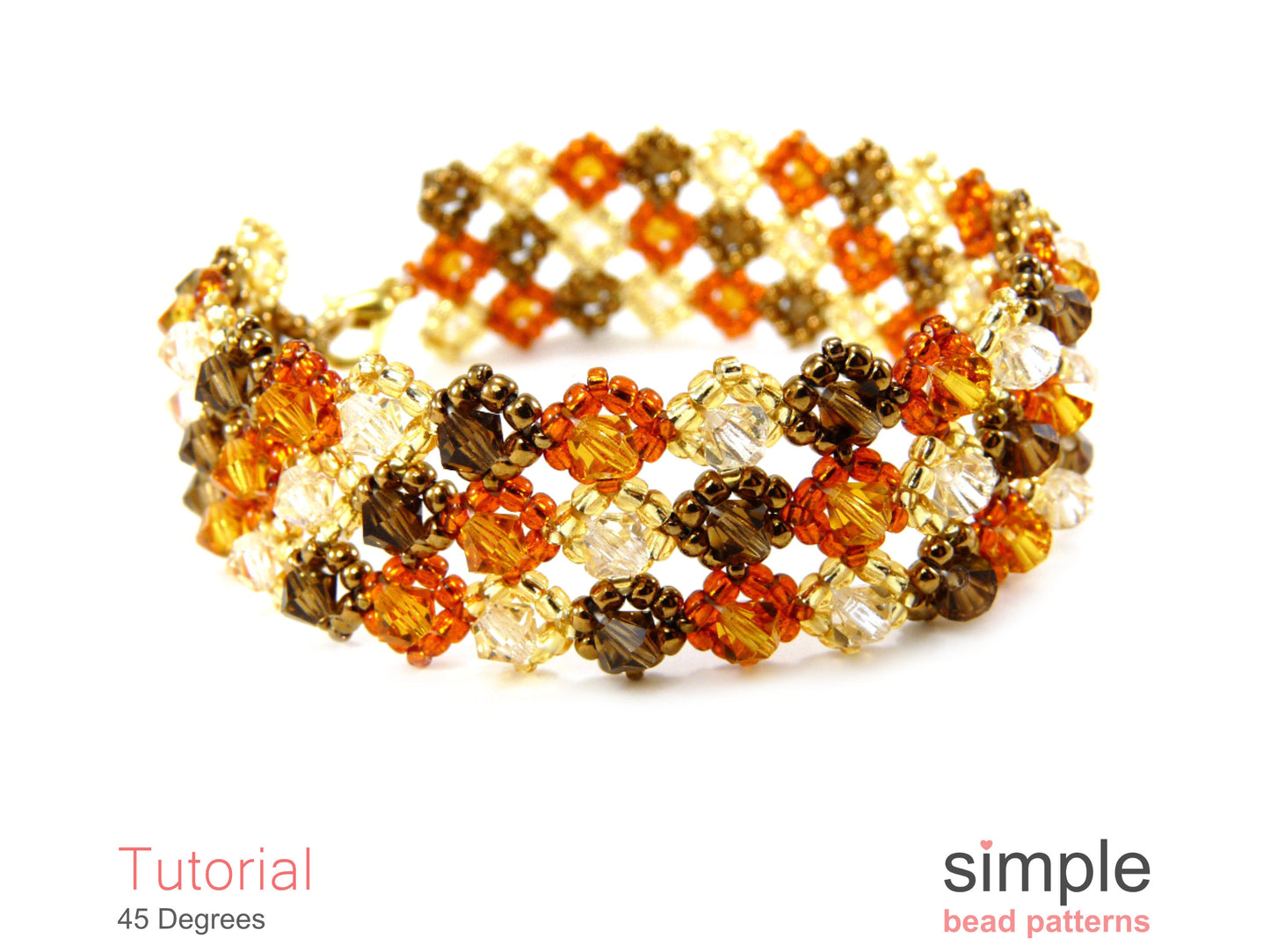 45 Degrees Bracelet Beading Pattern