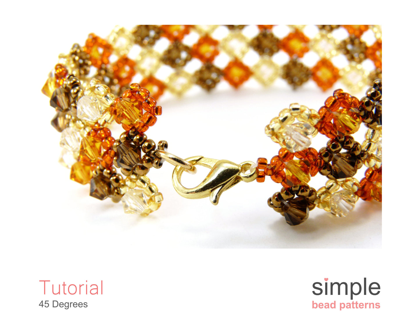 45 Degrees Bracelet Beading Pattern