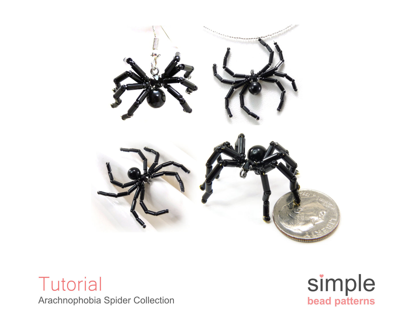 Arachnophobia Spider Earrings, Necklace, Bracelet, & Ring Tutorial