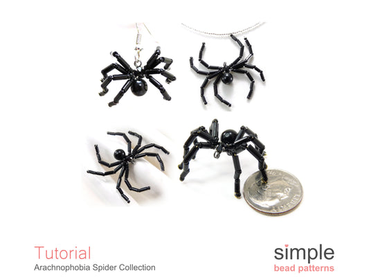 Arachnophobia Spider Earrings, Necklace, Bracelet, & Ring Tutorial