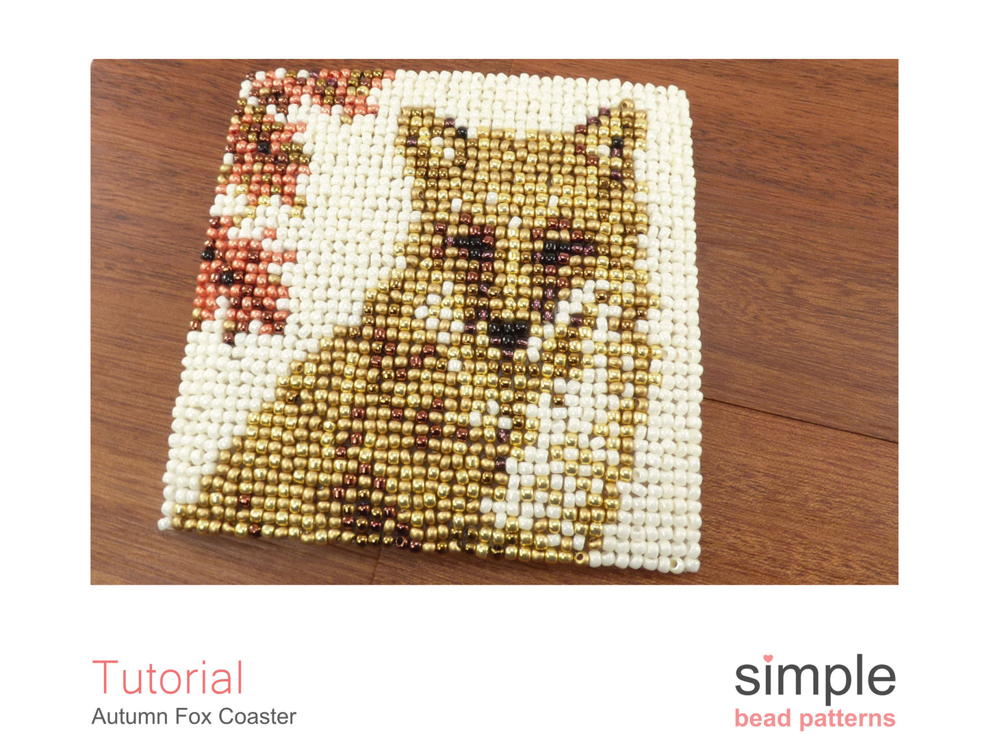 Autumn Fox Coaster Beading Pattern