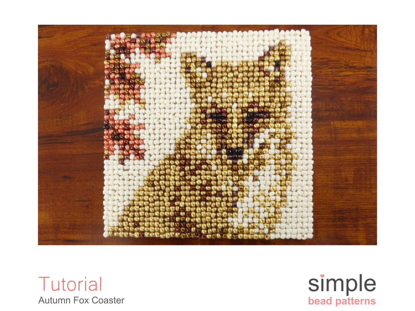 Autumn Fox Coaster Beading Pattern