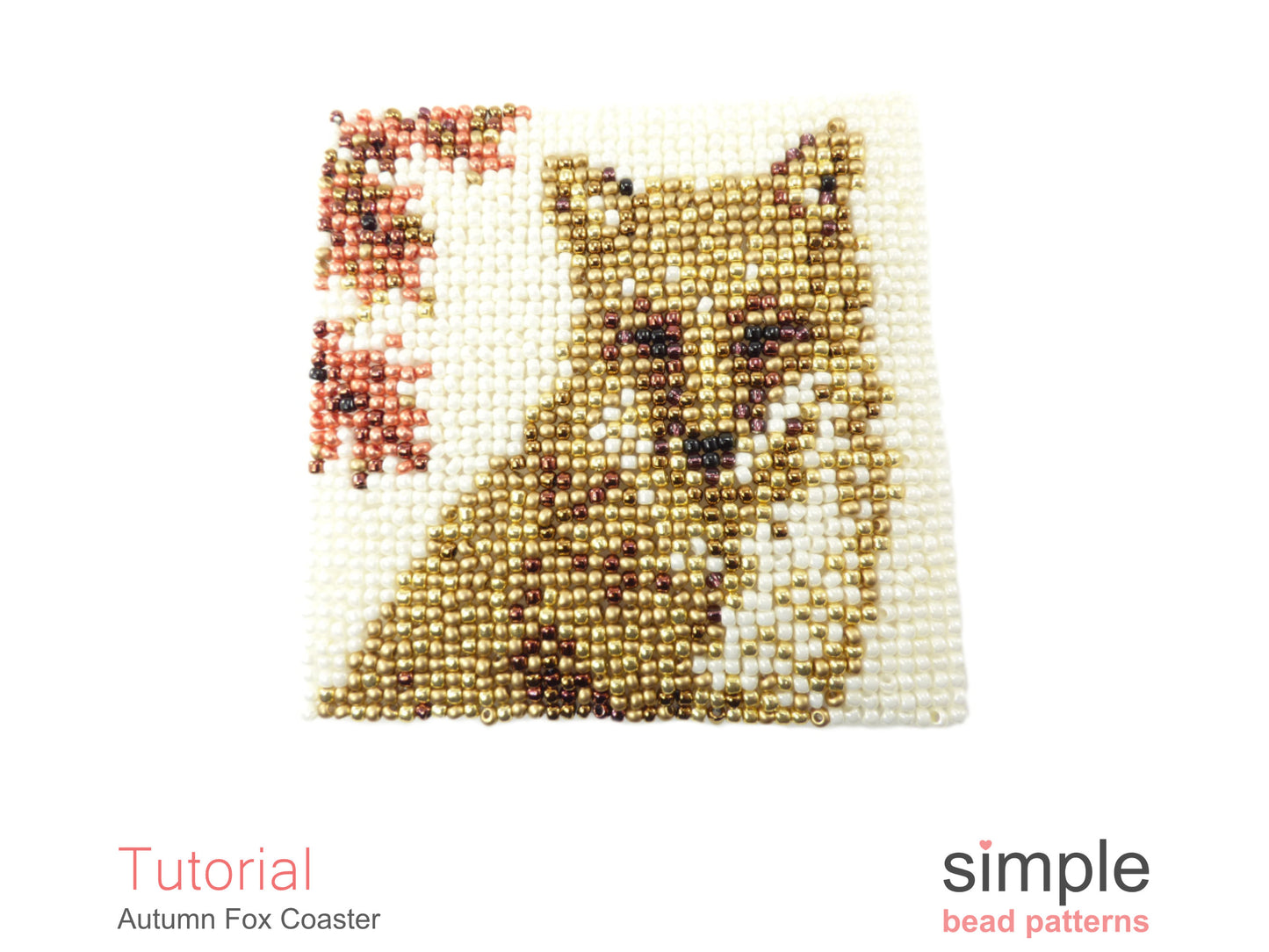 Autumn Fox Coaster Beading Pattern