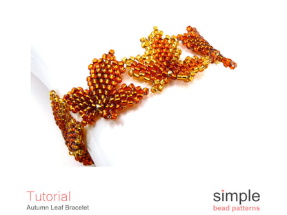 Autumn Leaf Bracelet Beading Pattern
