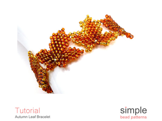 Autumn Leaf Bracelet Beading Pattern