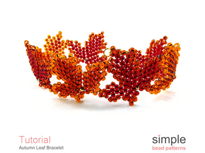 Autumn Leaf Bracelet Beading Pattern