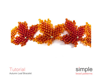 Autumn Leaf Bracelet Beading Pattern