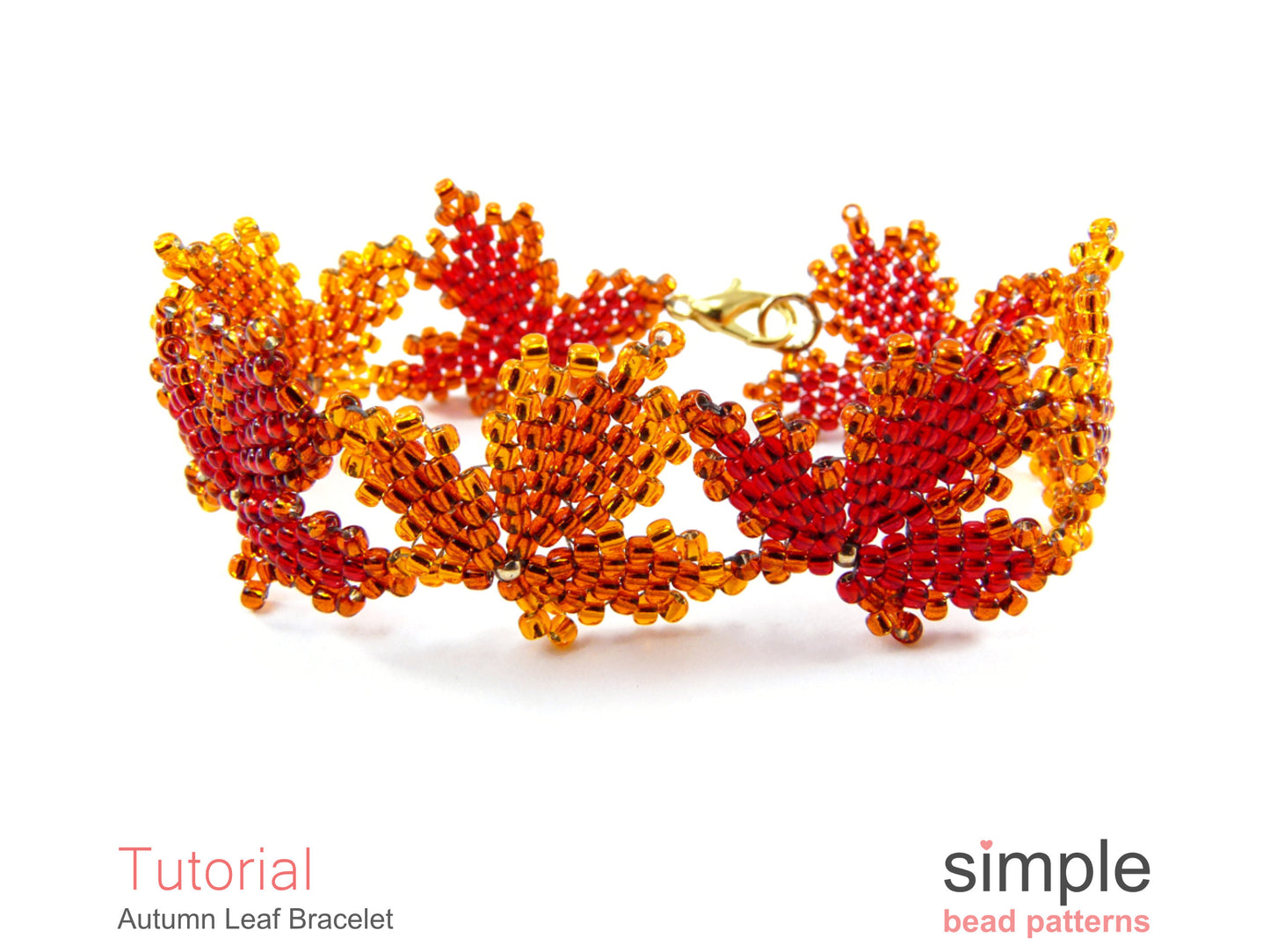 Autumn Leaf Bracelet Beading Pattern