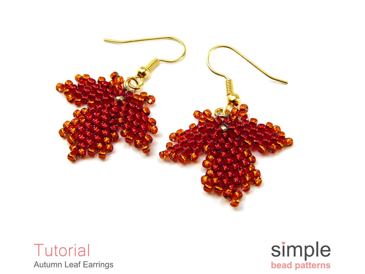 Autumn Leaf Earrings Beading Pattern