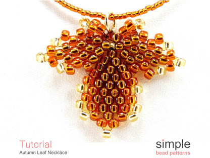 Autumn Leaf Necklace Beading Pattern