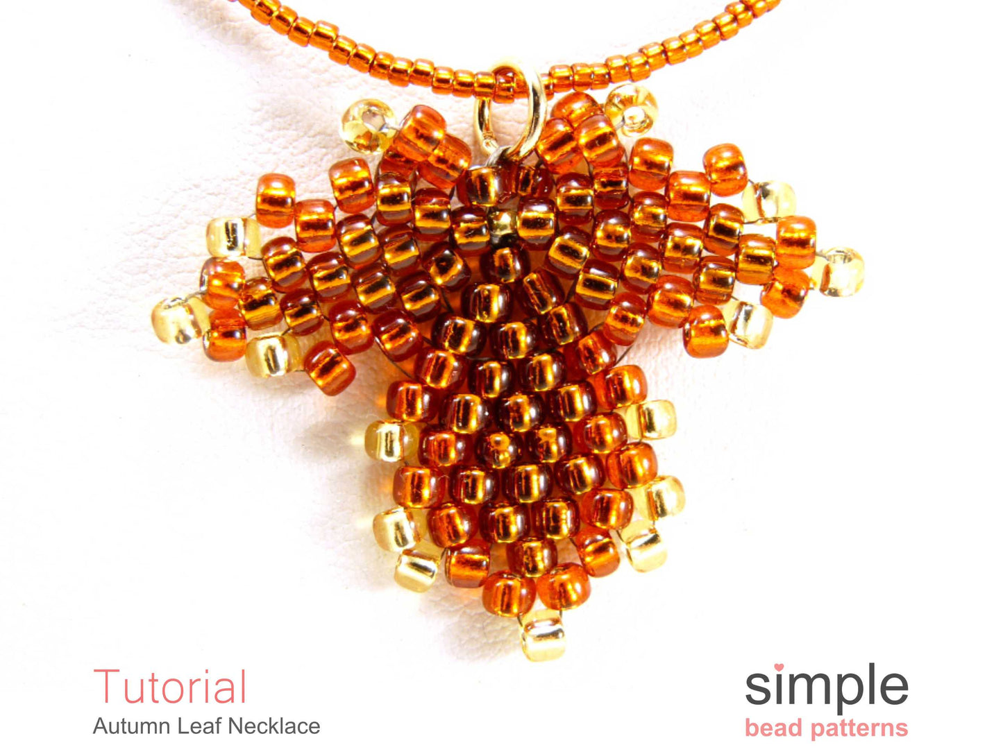 Autumn Leaf Necklace Beading Pattern