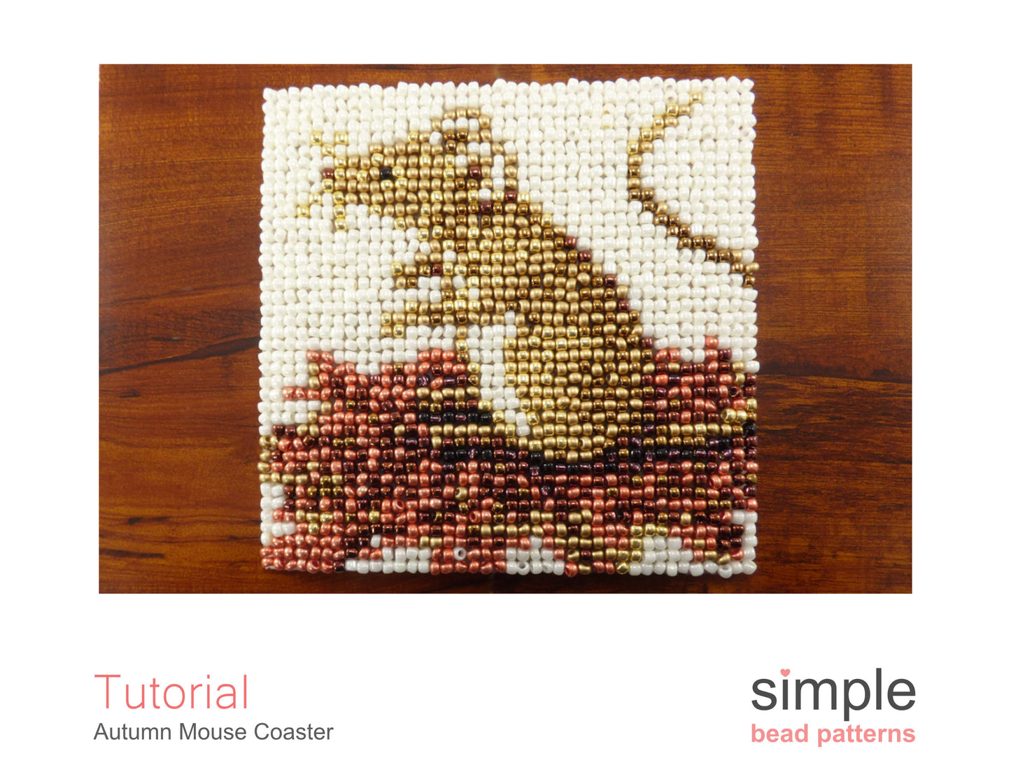 Autumn Mouse Coaster Beading Pattern