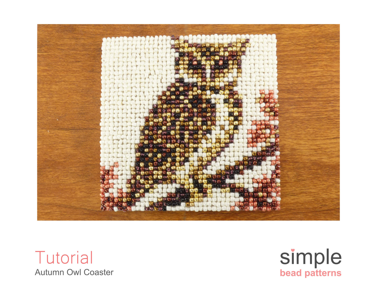 Autumn Owl Coaster Beading Pattern