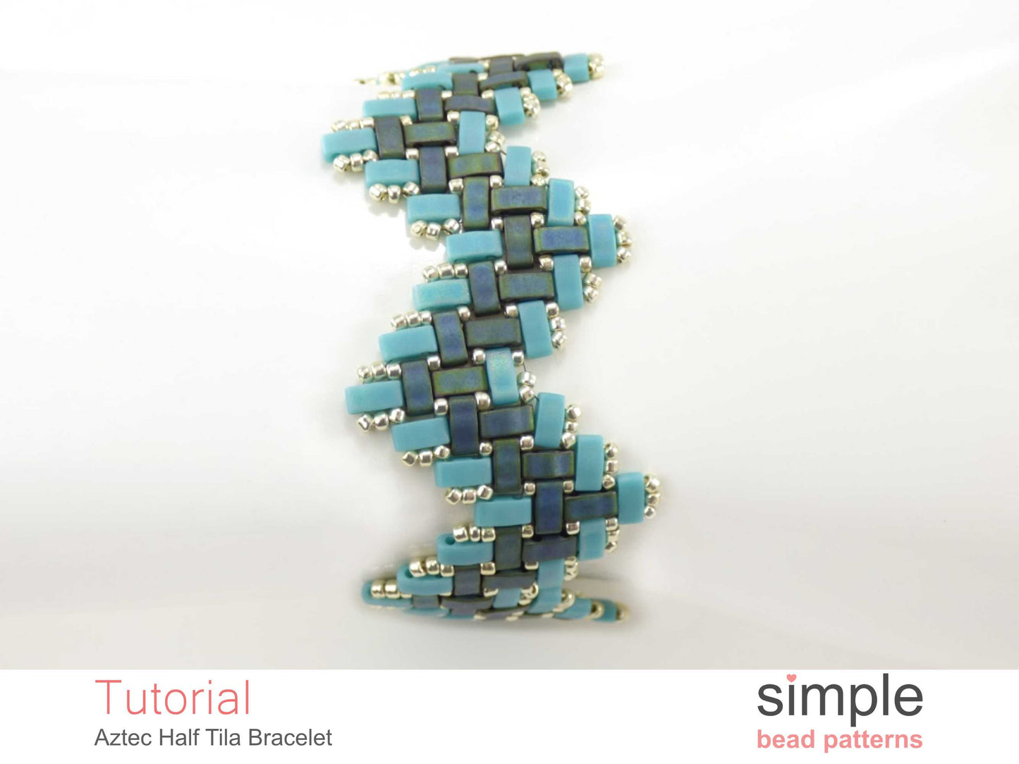 Aztec Half Tila Bracelet Beading Pattern