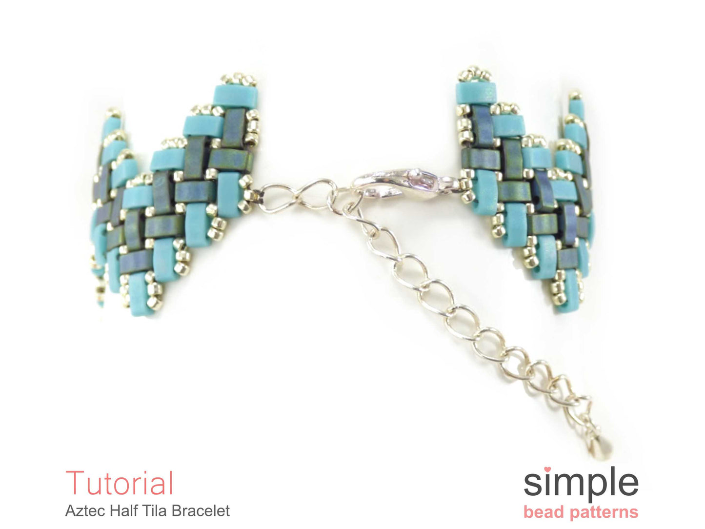 Aztec Half Tila Bracelet Beading Pattern