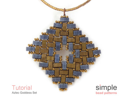 Aztec Goddess Earrings & Necklace Pattern