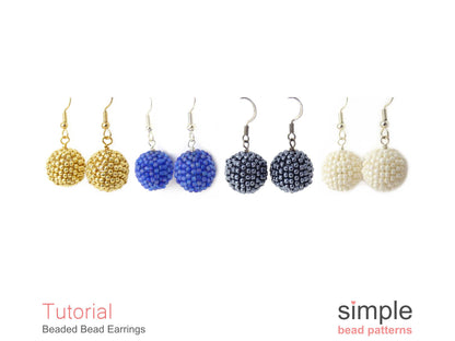 Beaded Bead Earrings Pattern