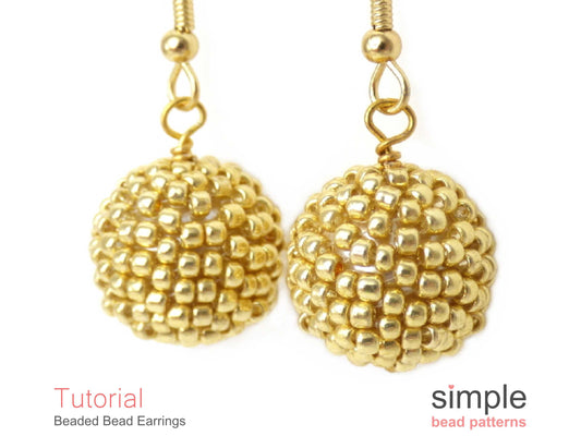 Beaded Bead Earrings Pattern