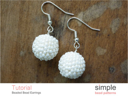 Beaded Bead Earrings Pattern