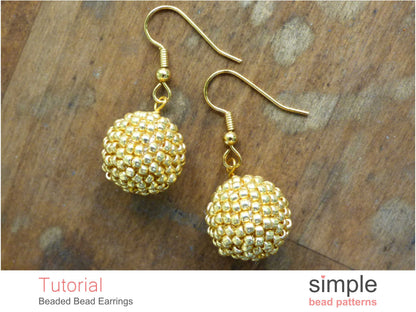 Beaded Bead Earrings Pattern