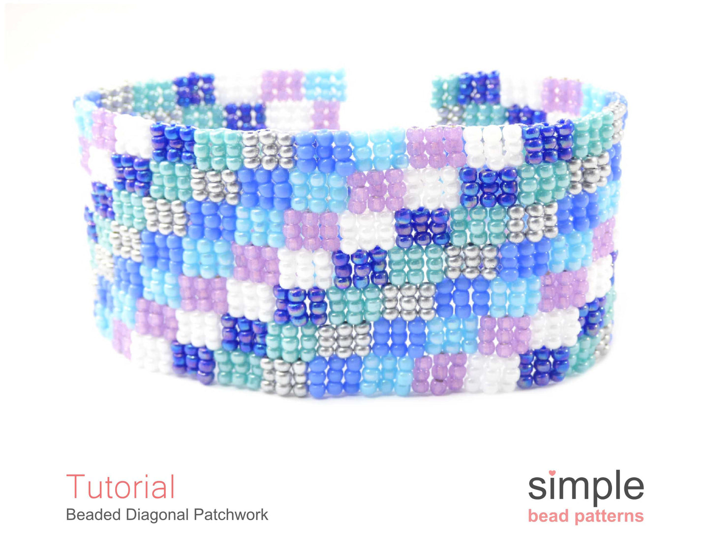 Beaded Diagonal Patchwork Beading Pattern