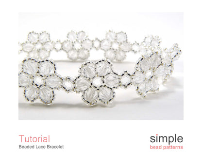 Beaded Lace Flower Bracelet Pattern
