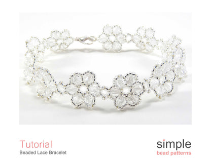 Beaded Lace Flower Bracelet Pattern
