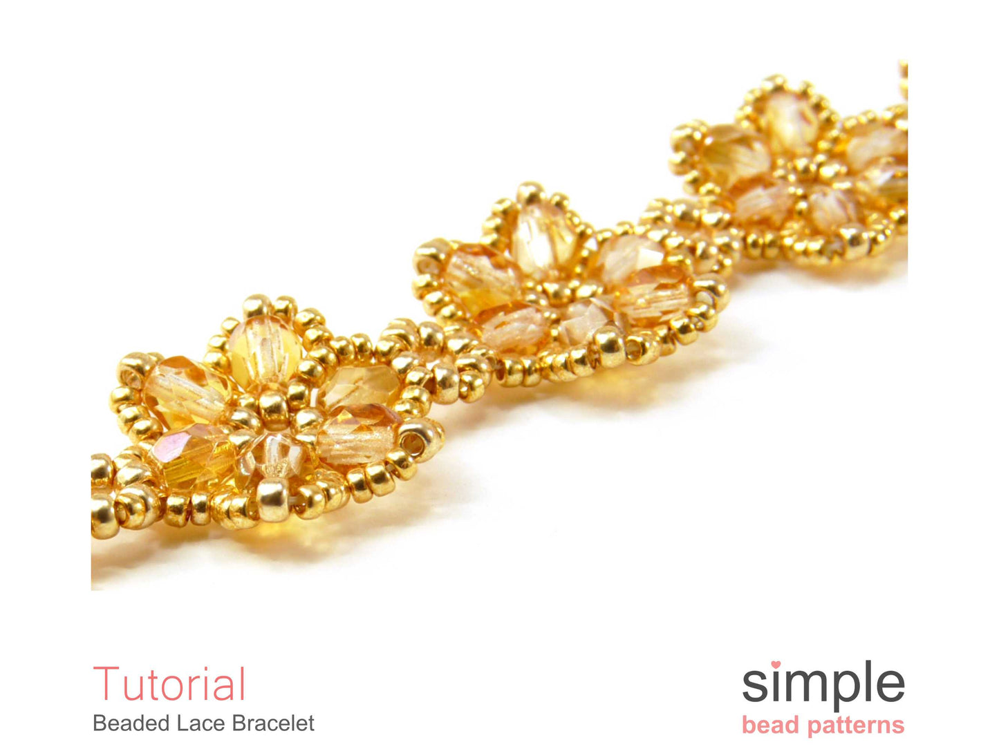 Beaded Lace Flower Bracelet Pattern