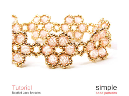 Beaded Lace Flower Bracelet Pattern
