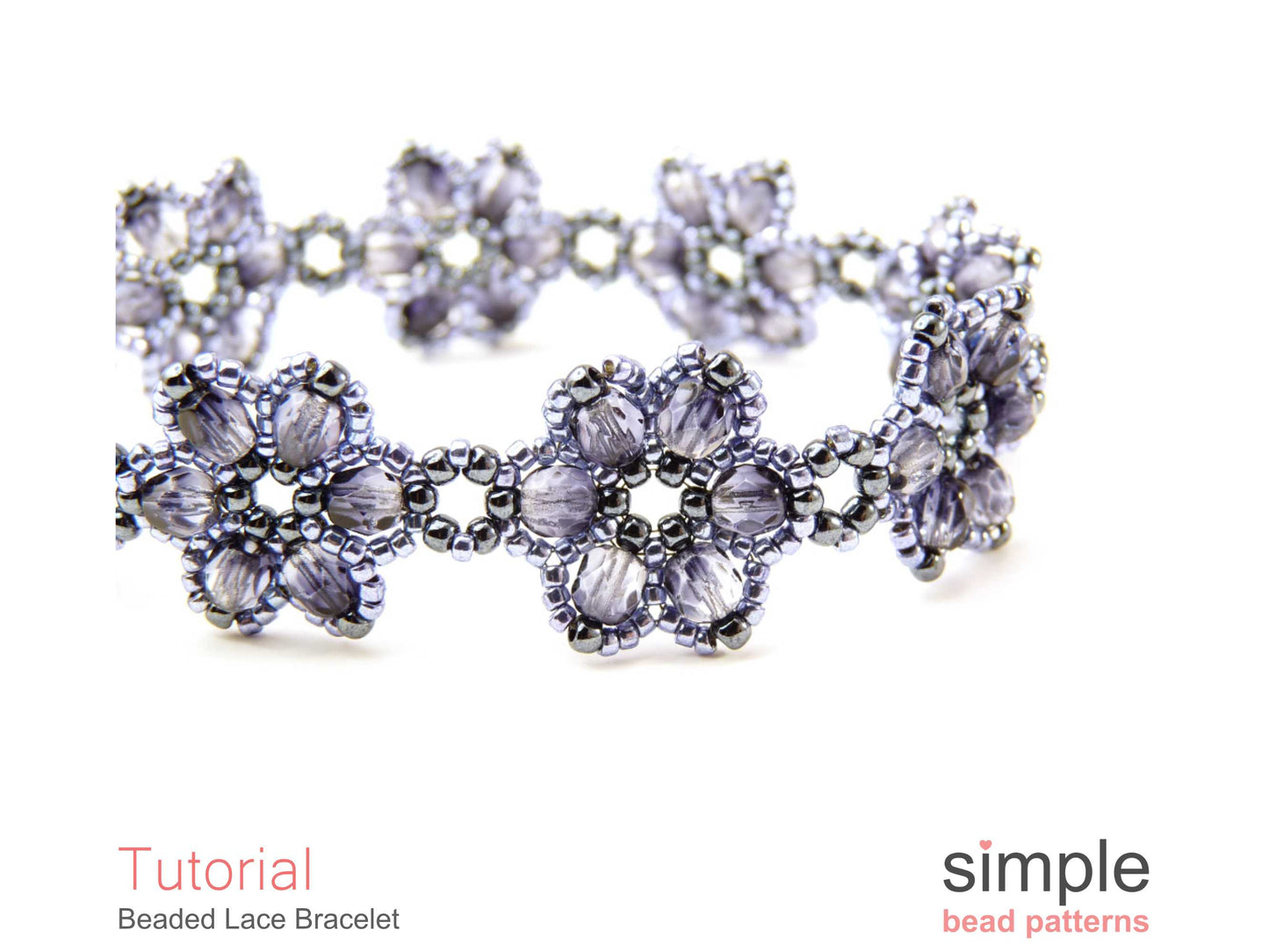 Beaded Lace Flower Bracelet Pattern