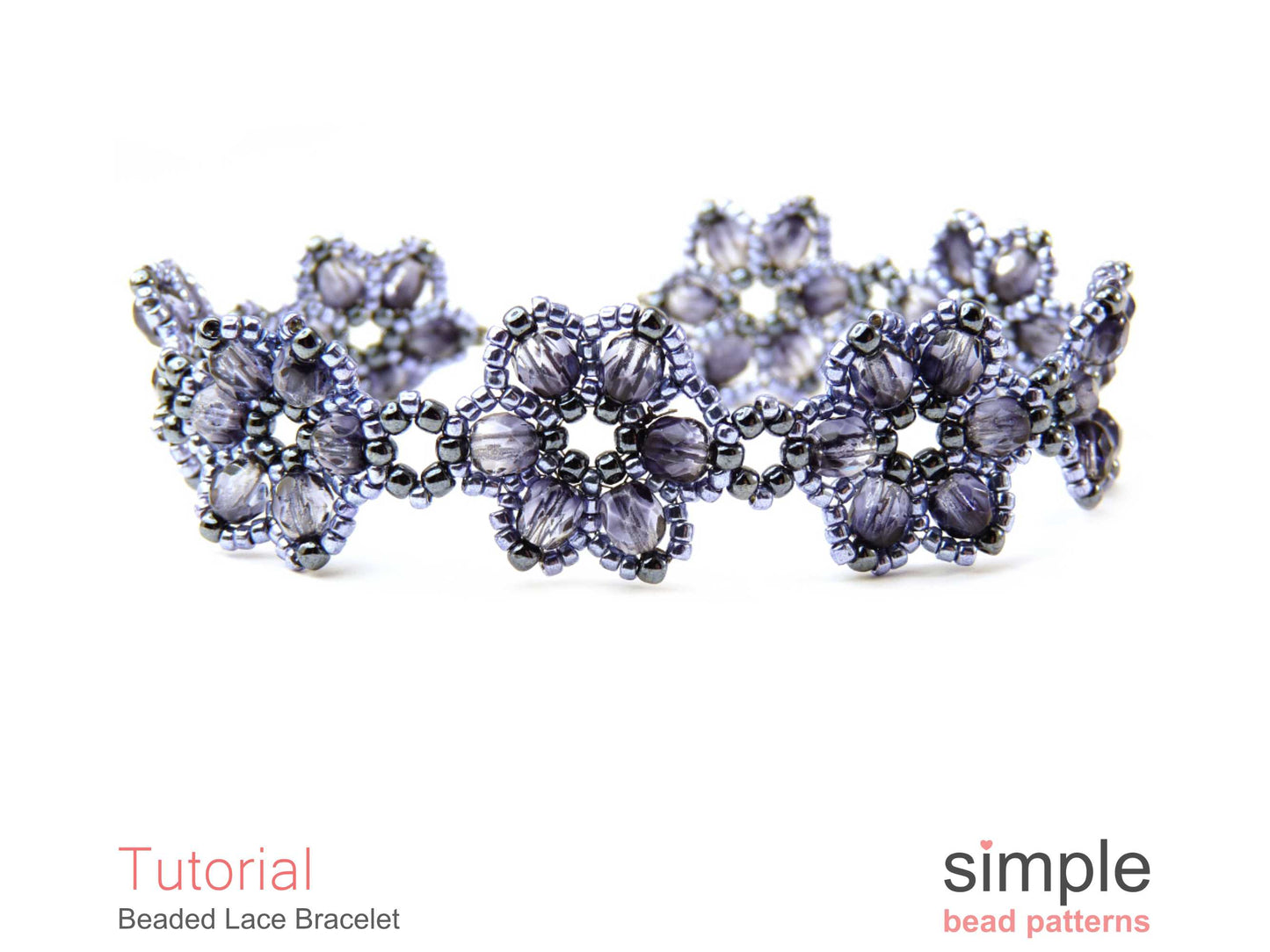 Beaded Lace Flower Bracelet Pattern