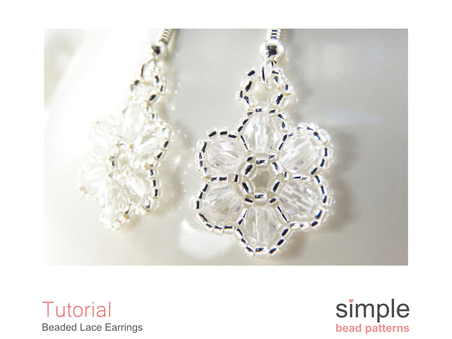 Beaded Lace Flower Earrings Pattern