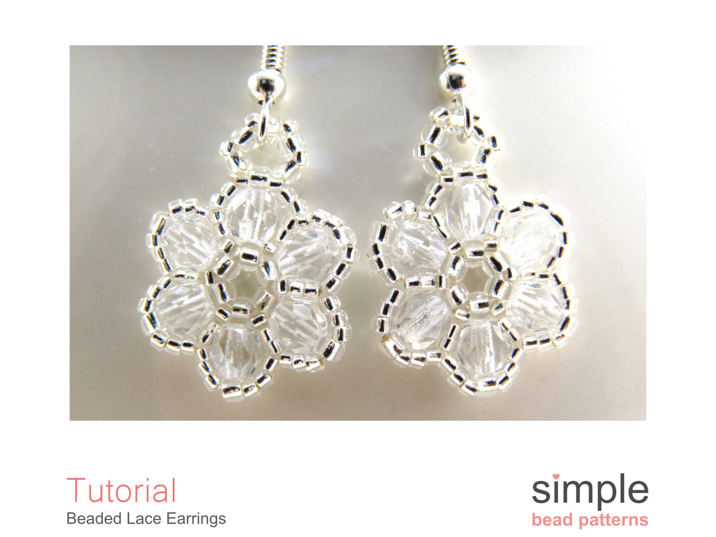 Beaded Lace Flower Earrings Pattern