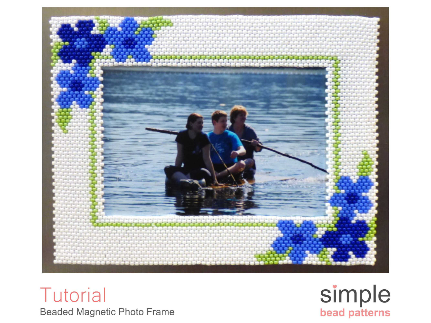 Beaded Magnetic Photo Frame Pattern