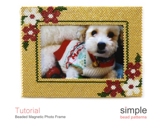 Beaded Magnetic Photo Frame Pattern