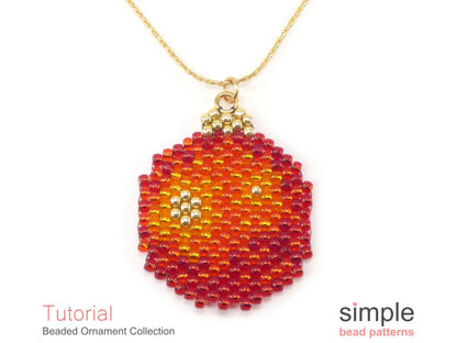 Beaded Ornament Earrings, Necklace, & Ornament Pattern