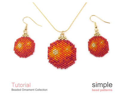 Beaded Ornament Earrings, Necklace, & Ornament Pattern