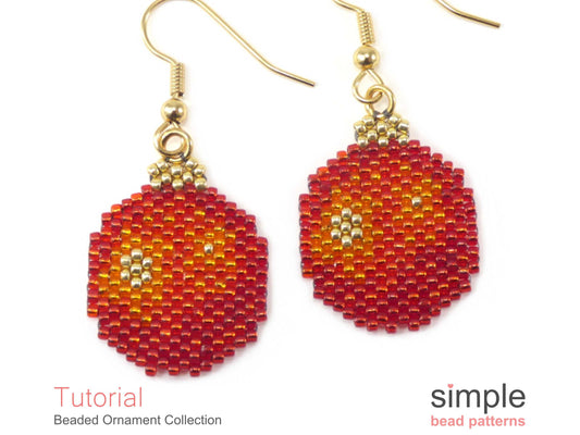 Beaded Ornament Earrings, Necklace, & Ornament Pattern