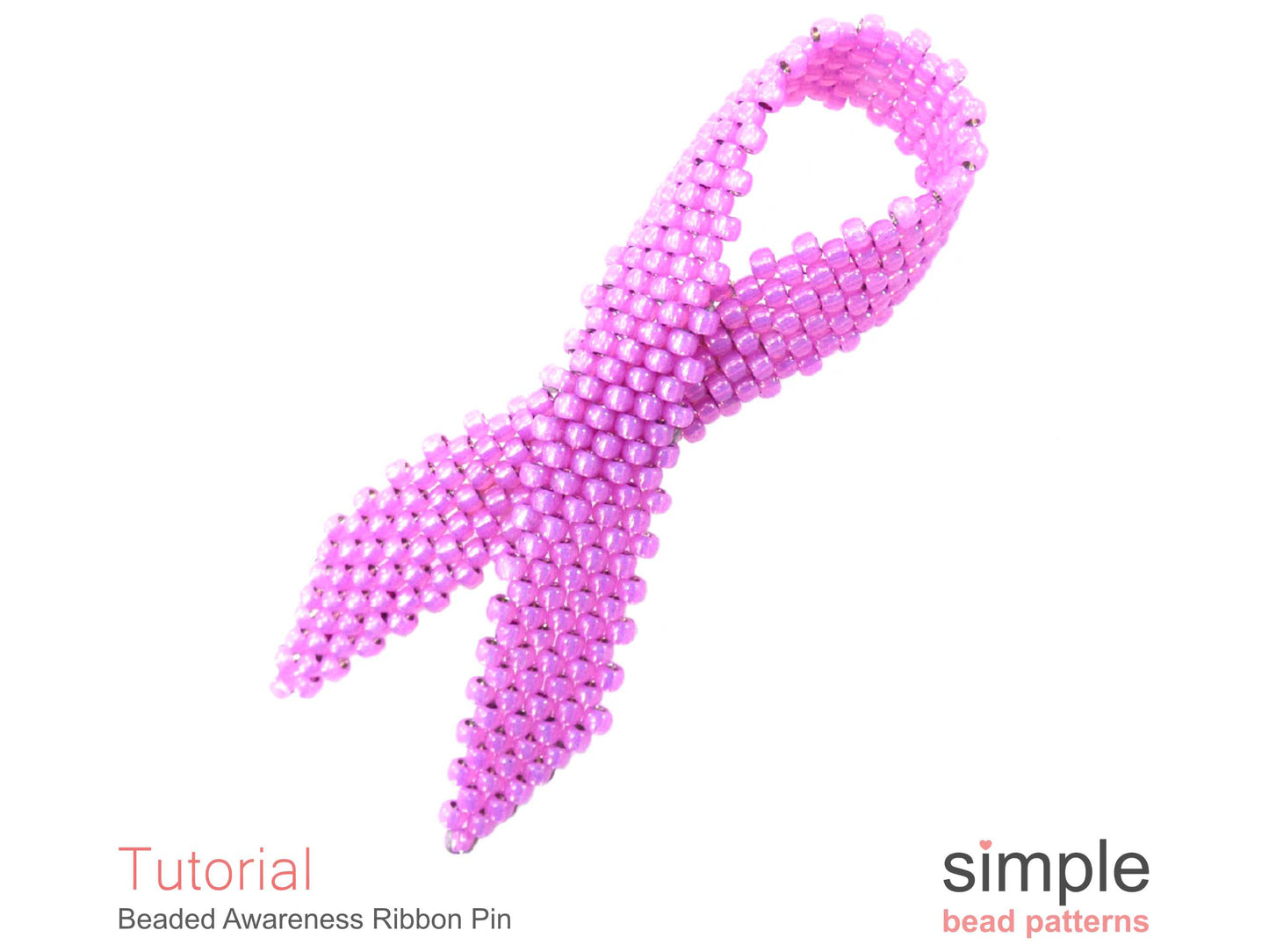 Beaded Awareness Ribbon Pattern