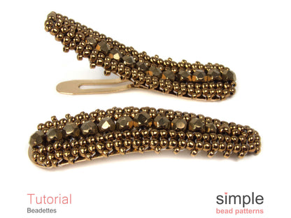 Beadettes Beaded Hair Clips Pattern